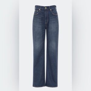 Tu es mon TRESOR Dark Blue Straight Lapiz Lazuli Jean